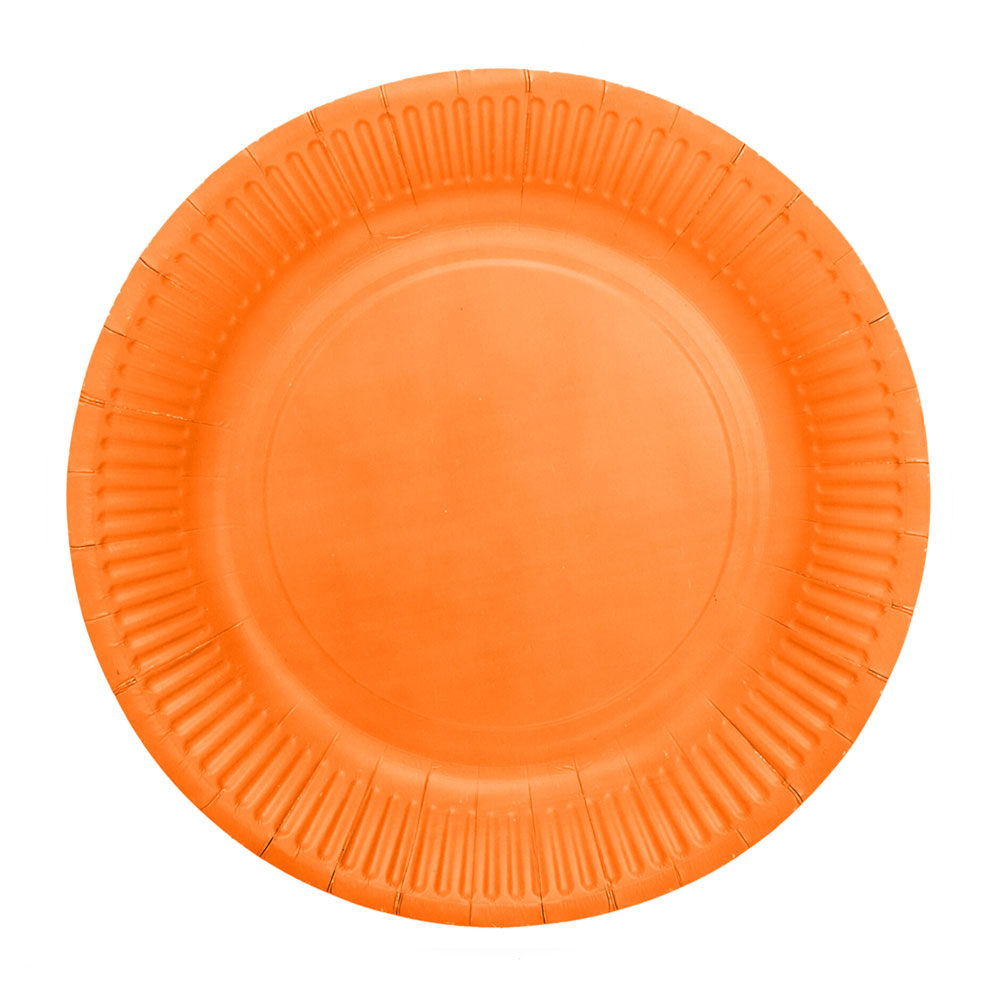 Papperstallrikar Orange 18 cm 20-pack | Påsk//Festartiklar//Dukning//Engångstallrikar//Högtider//Festteman//Sommarfest//Påskdukning//KALASTEMAN//Midsommar//Midsommardukning//Midsommar dekorationer | PartyOutlet