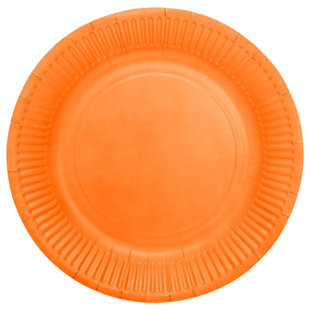 Papperstallrikar Orange 23 cm 8-pack | Påsk//Festartiklar//Dukning//Engångstallrikar//Högtider//Festteman//Sommarfest//Påskdukning//KALASTEMAN//Midsommar//Midsommardukning//Midsommar dekorationer | PartyOutlet