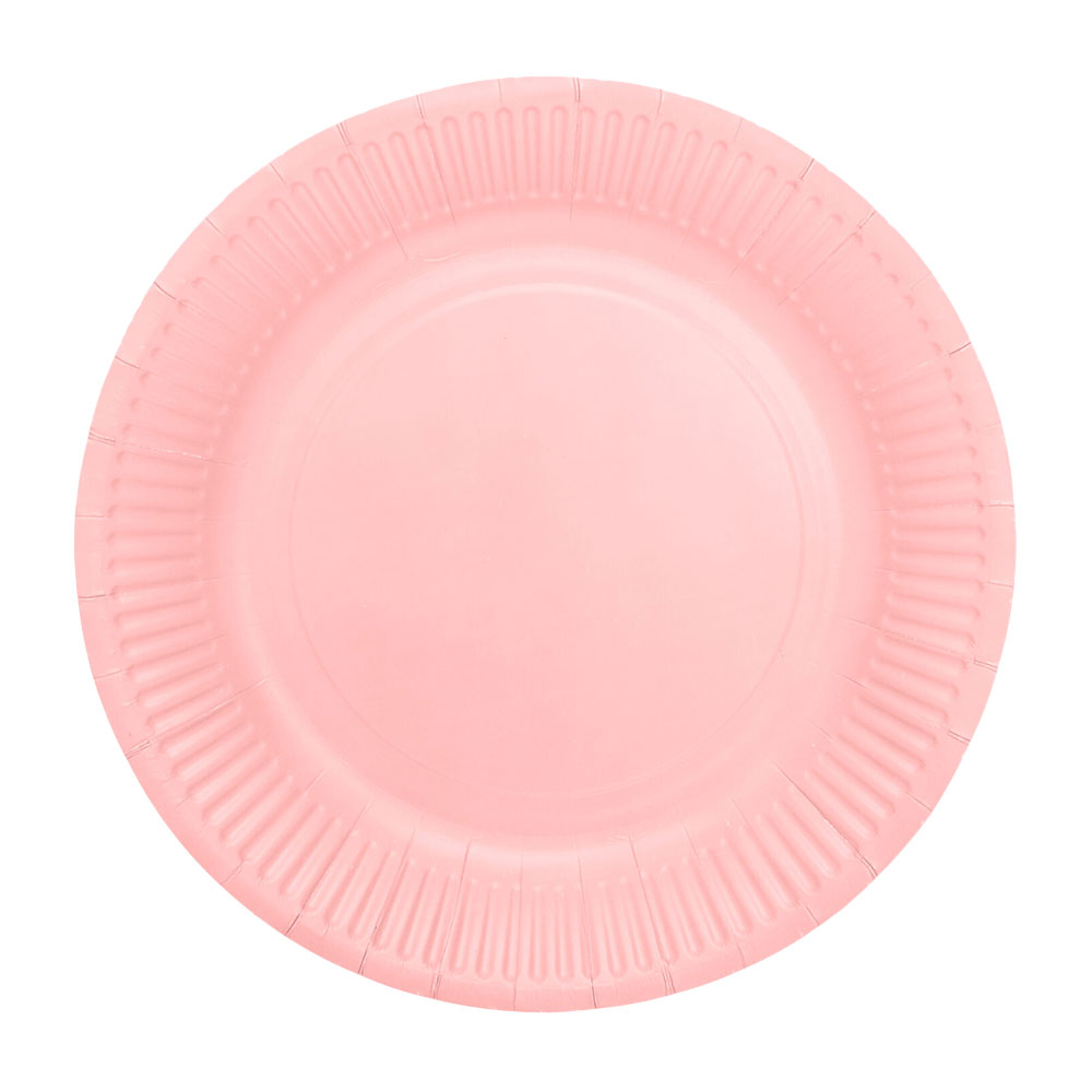 Papperstallrikar Rosa 18 cm 20-pack | Festartiklar//Dukning//Engångstallrikar//Baby Shower//Födelsedagsfest//KALASTEMAN//It's a girl//Baby Shower Dekoration//1 års kalas//Baby Shower Dukning | PartyOutlet