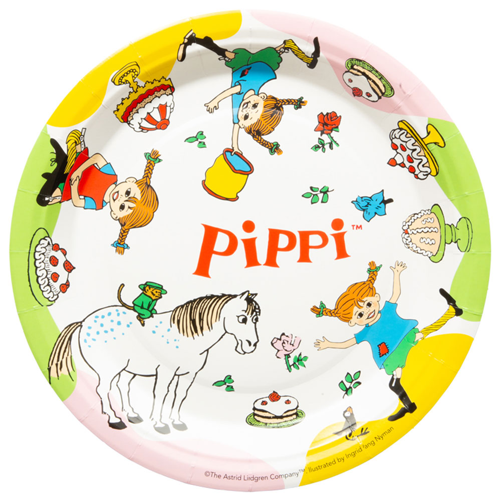 Pippi Papperstallrikar 8-pack