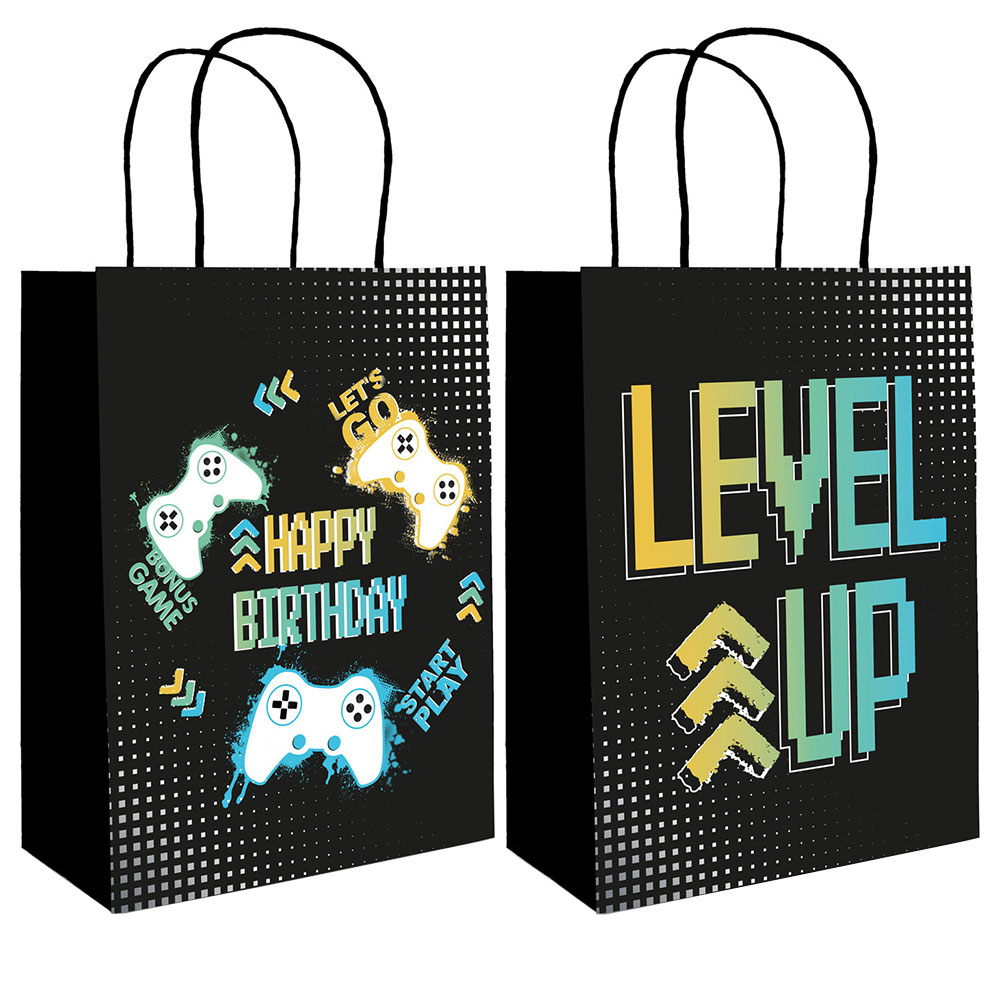 Presentpåse Level Up Birthday 6-pack