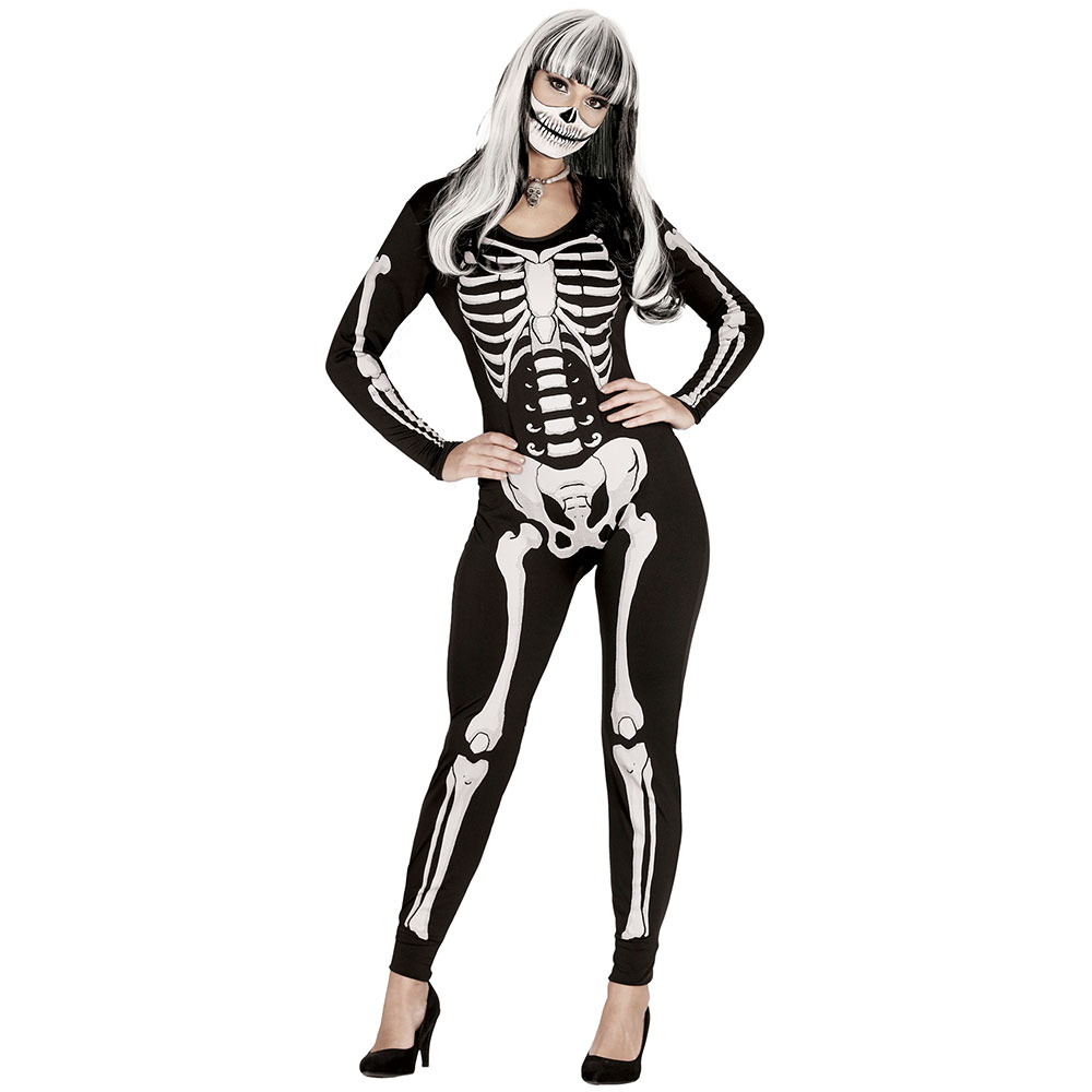 Skelett Jumpsuit | Maskerad//Damdräkter//Högtider//Halloween//Skelettdräkter//Maskeradkläder//Halloween kostymer//Skelett maskerad//Halloweendräkter dam | PartyOutlet